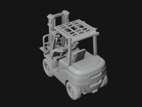 Forklift Truck Model Design 3 - 3D Print Model 3D Print Model
