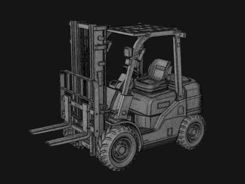 Forklift Truck Model Design 3 - 3D Print Model 3D Print Model