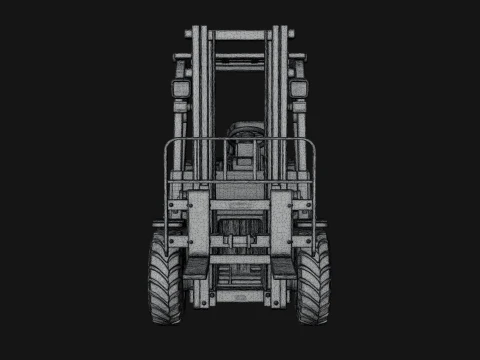 Forklift Truck Model Design 3 - 3D Print Model 3D Print Model