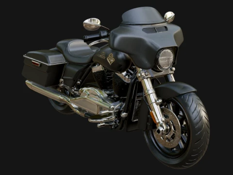 Cruiser Motorcycle Model Design 8 - 3D Print Model 3D Print Model