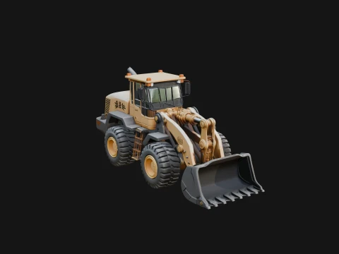 Wheel Loader Model Design 6 - 3D Print Model 3D 프린트 모델