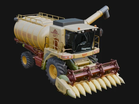 Combine Harvester Model Design 15 - 3D Print Model 3Dプリントモデル