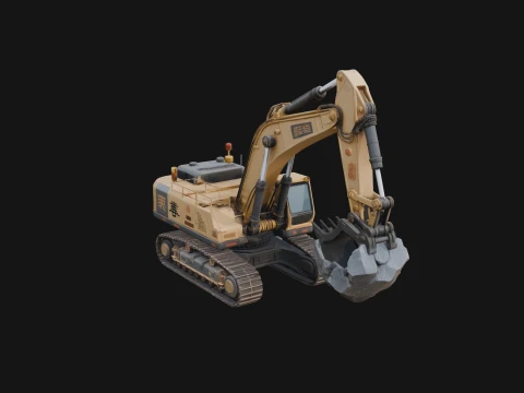 Excavator Model Design 4 - 3D Print Model 3D Print Model