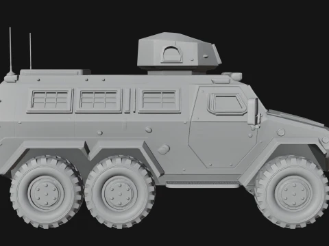 Armored Security Truck Model Design 12 - 3D Print Model 3D Print Model