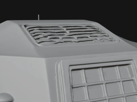 Armored Security Truck Model Design 12 - 3D Print Model 3D Print Model