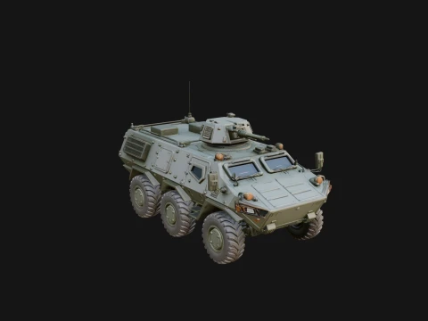 Wheeled Armored Carrier Model Design 4 - 3D Print Model 3D Print Model