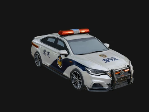 Police Patrol Car Model Design 9 - 3D Print Model 3D 프린트 모델