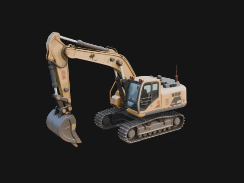 Excavator Model Design 5 - 3D Print Model 3D Print Model