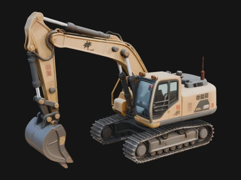 Excavator Model Design 5 - 3D Print Model 3D Print Model