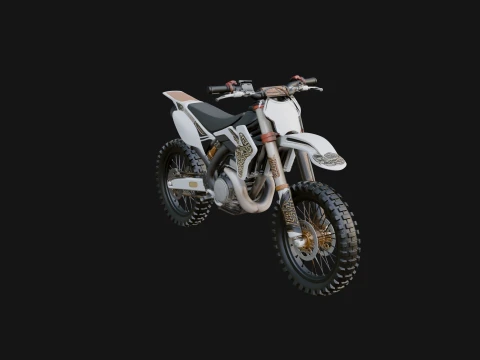 Dirt Bike Motorcycle Model Design 8 - 3D Print Model 3D Print Model