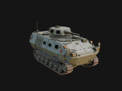 Tracked Armored Vehicle Model Design 13 - 3D Print Model 3D Print Model