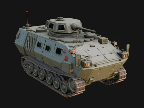 Tracked Armored Vehicle Model Design 13 - 3D Print Model Model do druku 3D