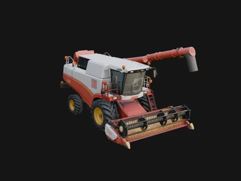 Combine Harvester Model Design 16 - 3D Print Model Modelo de impresión 3D