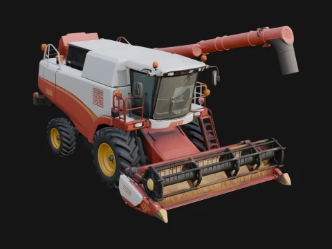 Combine Harvester Model Design 16 - 3D Print Model 3D Print Model