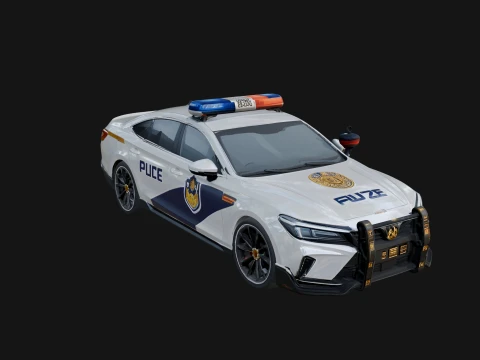 Police Patrol Car Model Design 10 - 3D Print Model 3D Print Model
