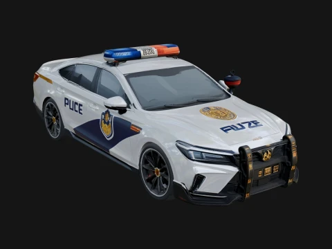 Police Patrol Car Model Design 10 - 3D Print Model 3D Print Model