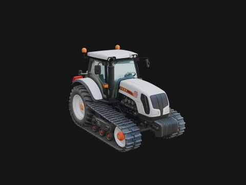 Farm Tractor Model Design 10 - 3D Print Model Modèles 3D en vedette