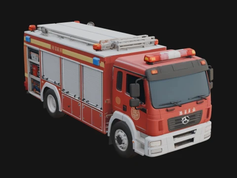 Fire Engine Model Design 17 - 3D Print Model 3D Print Model