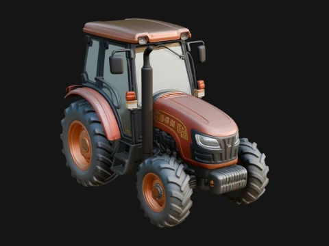 Farm Tractor Model Design 11 - 3D Print Model Modello di stampa 3D