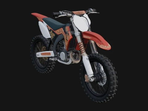 Dirt Bike Motorcycle Model Design 10 - 3D Print Model 3D 프린트 모델