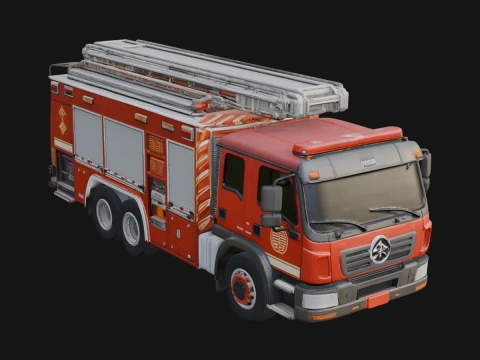 Fire Engine Model Design 18 - 3D Print Model 3D Print Model