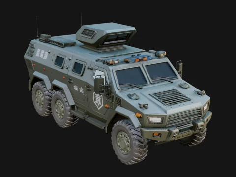 Armored Security Truck Model Design 14 - 3D Print Model 3D Druckmodell