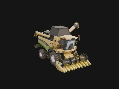 Combine Harvester Model Design 18 - 3D Print Model Modelo de impresión 3D
