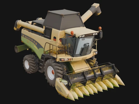 Combine Harvester Model Design 18 - 3D Print Model 3D Print Model