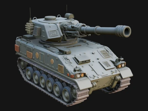 Tracked Armored Vehicle Model Design 18 - 3D Print Model 3D Druckmodell