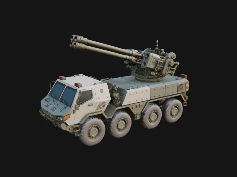 Wheeled Armored Carrier Model Design 8 - 3D Print Model 3D Druckmodell