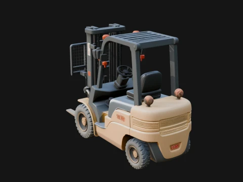 Forklift Truck Model Design 5 - 3D Print Model 3D Print Model