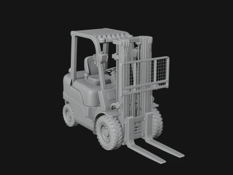 Forklift Truck Model Design 5 - 3D Print Model 3D Print Model