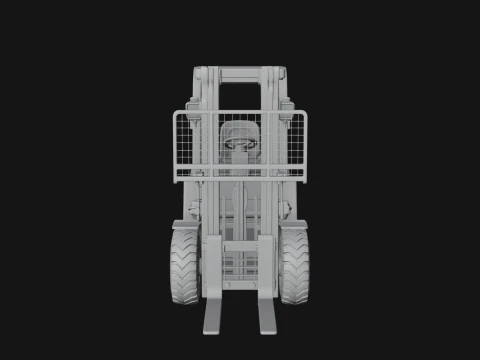 Forklift Truck Model Design 5 - 3D Print Model 3D Print Model