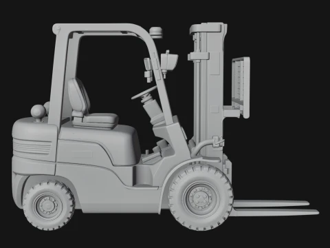 Forklift Truck Model Design 5 - 3D Print Model 3D Print Model