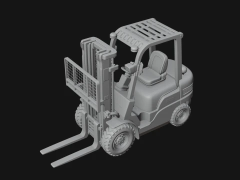 Forklift Truck Model Design 5 - 3D Print Model 3D Print Model