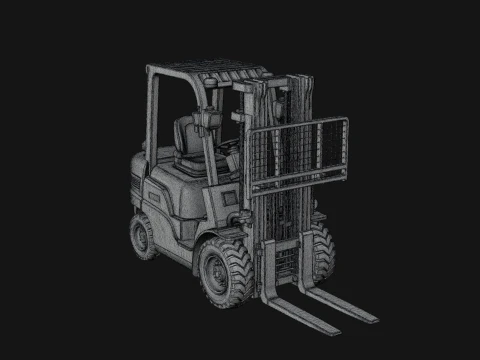 Forklift Truck Model Design 5 - 3D Print Model 3D Print Model