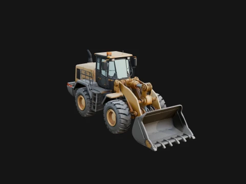 Wheel Loader Model Design 8 - 3D Print Model 3D Print Model