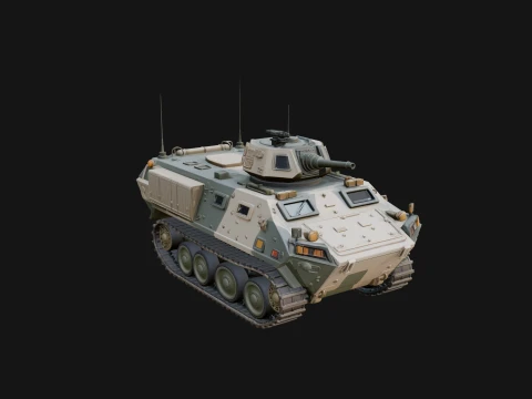 Tracked Armored Vehicle Model Design 19 - 3D Print Model 3D Print Model