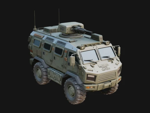 Armored Security Truck Model Design 15 - 3D Print Model 3D Druckmodell