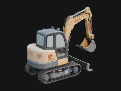 Excavator Model Design 8 - 3D Print Model 3D Print Model