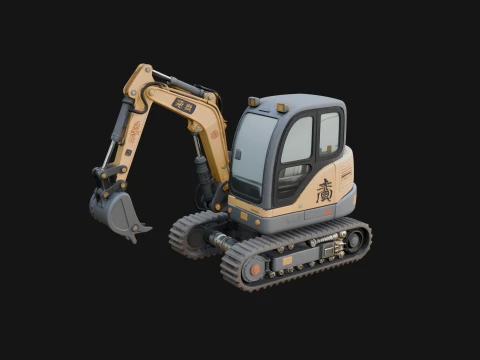Excavator Model Design 9 - 3D Print Model 3D Print Model