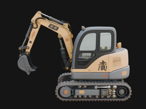 Excavator Model Design 9 - 3D Print Model 3D Print Model