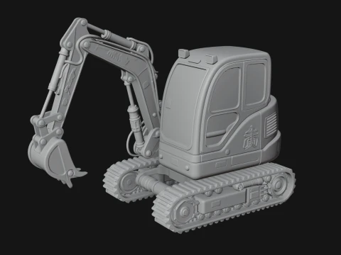 Excavator Model Design 9 - 3D Print Model 3D Print Model