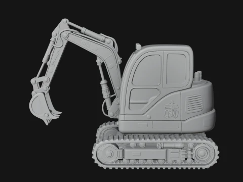 Excavator Model Design 9 - 3D Print Model 3D Print Model