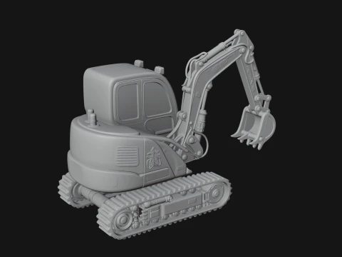 Excavator Model Design 9 - 3D Print Model 3D Print Model