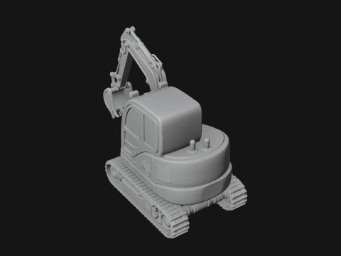 Excavator Model Design 9 - 3D Print Model 3D Print Model