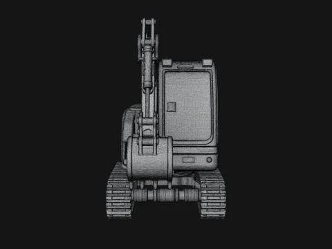 Excavator Model Design 9 - 3D Print Model 3D Print Model