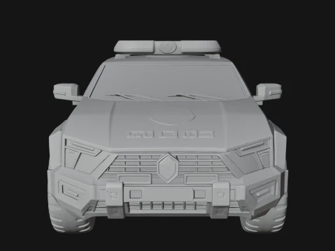 Police Patrol Car Model Design 11 - 3D Print Model 3D Print Model