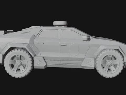 Police Patrol Car Model Design 11 - 3D Print Model 3D Print Model