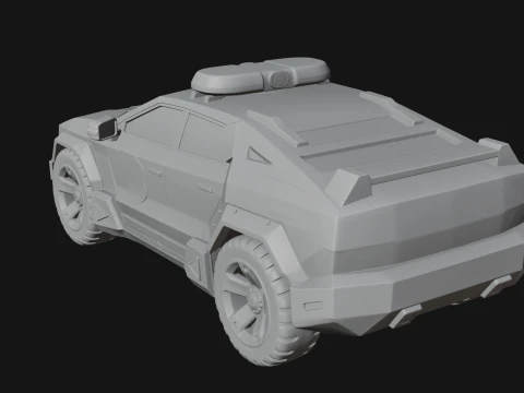 Police Patrol Car Model Design 11 - 3D Print Model 3D Print Model